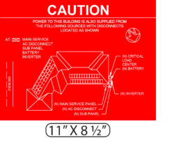 011-109P RED  CUSTOM PLACARD