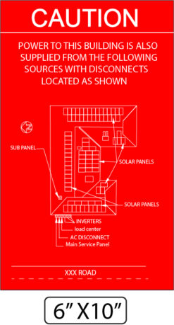 011-107P RED  CUSTOM PLACARD