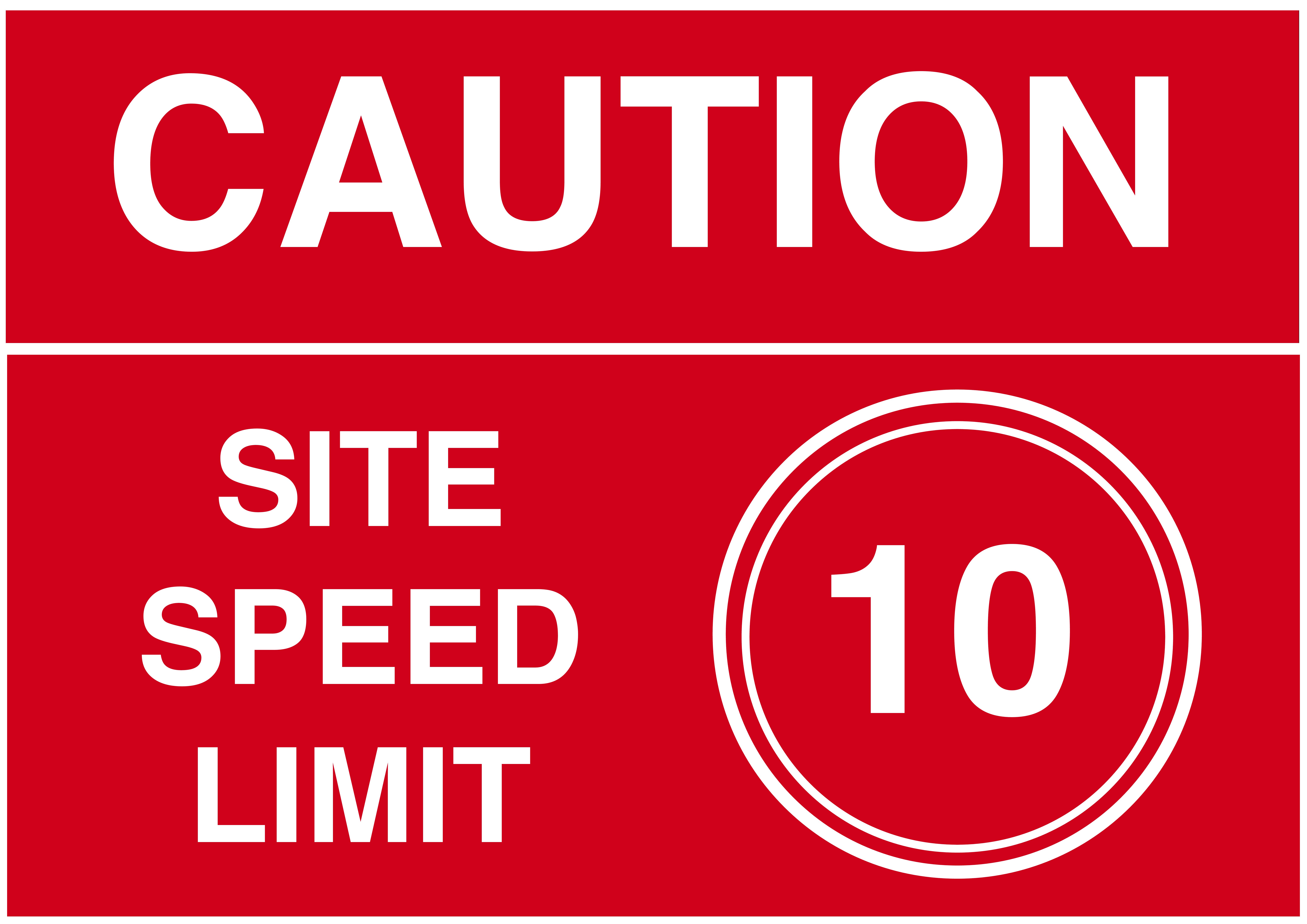 140-100- 8" x 6" SIGN