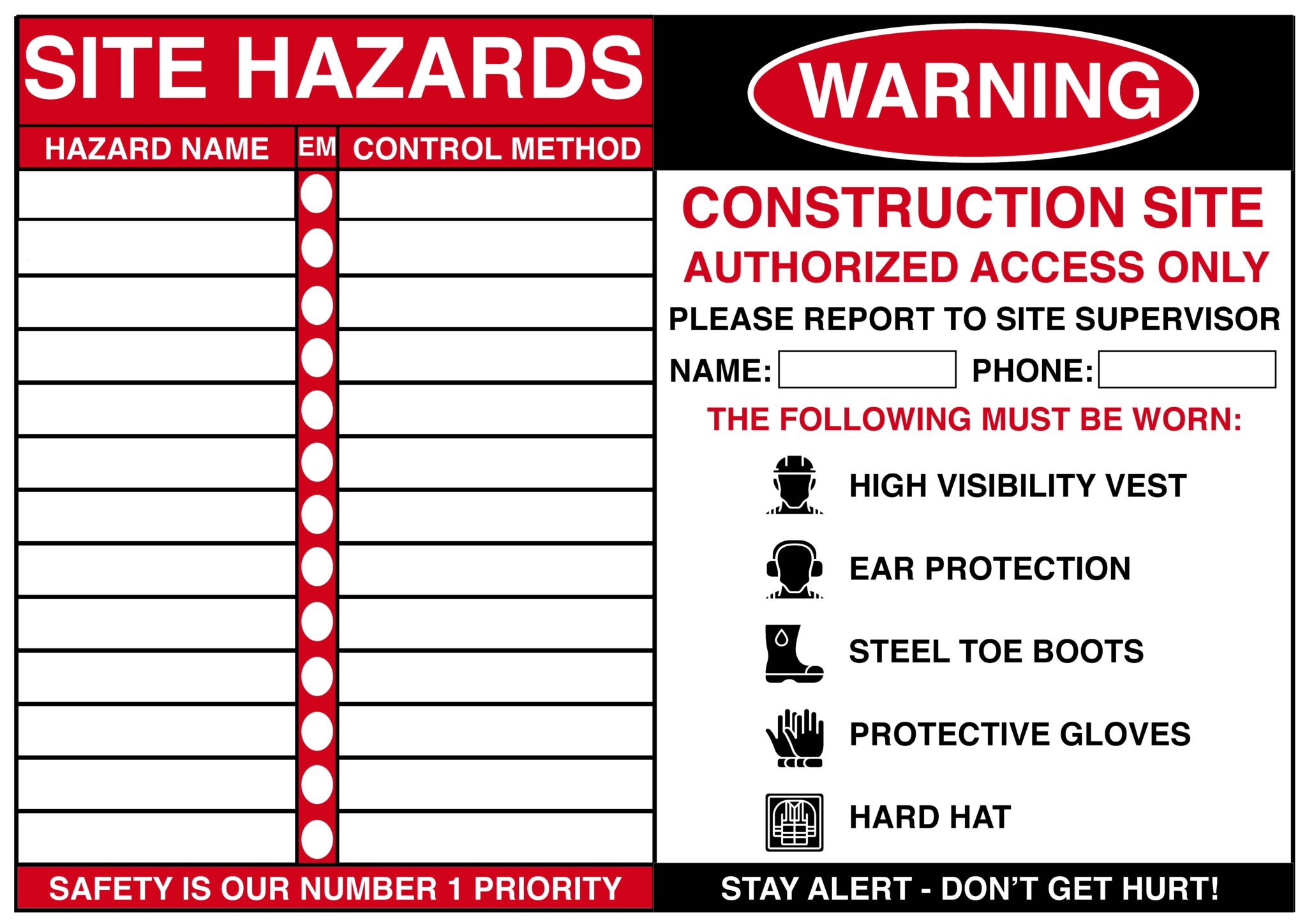 140-121- 8″ x 6″ SIGN