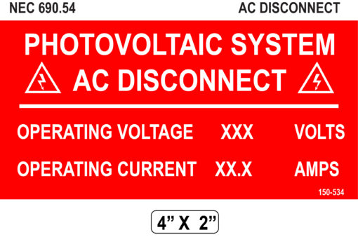 150-134p RED  CUSTOM PLACARD