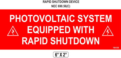 150-536p PLACARD