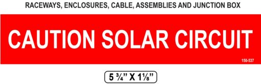 150-537 PLACARD