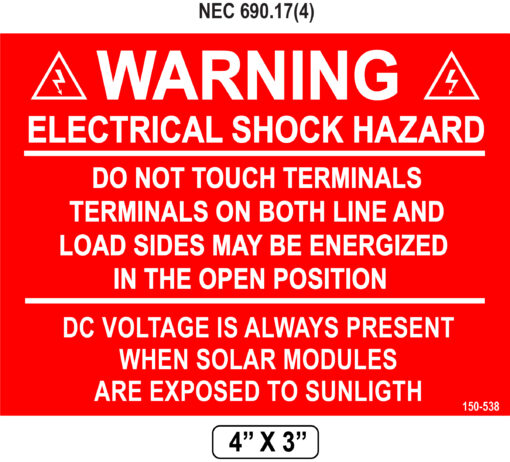 150-538p PLACARD