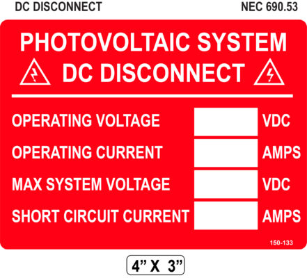 DC DISCONNECT