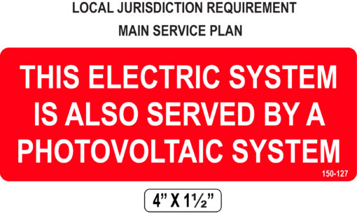 160-127_THIS ELECTRIC SYSTEM_Label