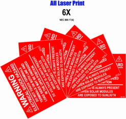 150-138_Label PACK_ELECTRICAL SHOCK HAZARD 6X