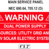 160-129_DUAL POWER SUPPLY_Label
