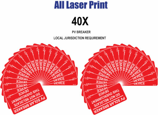 150-132_Label PACK_PV SOLAR BREAKER 40X