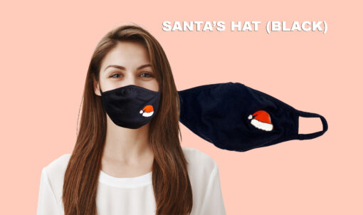 2 Pack High Quality Christmas Face Masks with Ear Savers Washable and  Breathable Features a Double Layer Fabric Goes Over Your Nose for Secure Fit(White Christmas) - Image 3