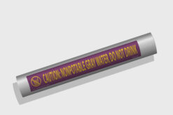 110-CPVC-Code-Non potable Water Pipe Markers - Gray Water