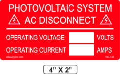Photovoltaic System AC Disconnect