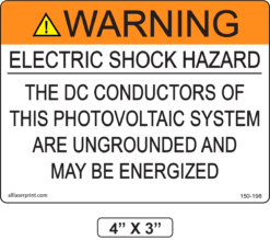 #150-198 Warning Label