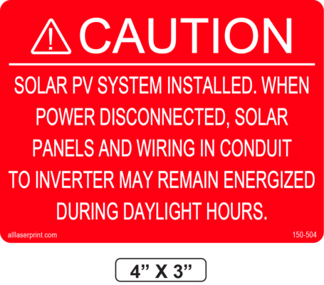 CAUTION LABEL